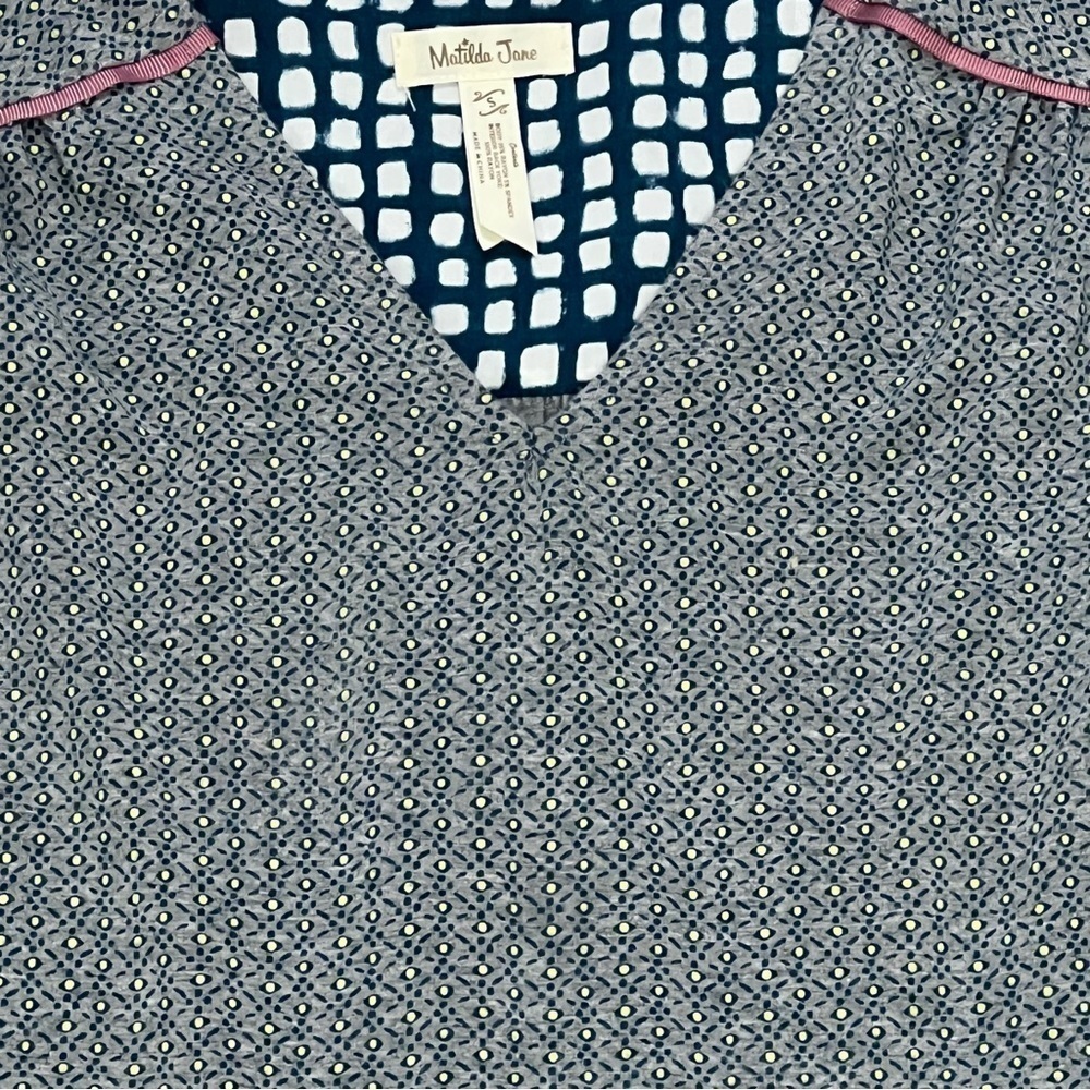 Matilda Jane Kate Dress Blue Pattern Small - Picture 10 of 16